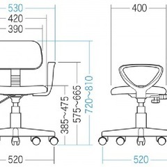 中古　オフィスチェアの画像