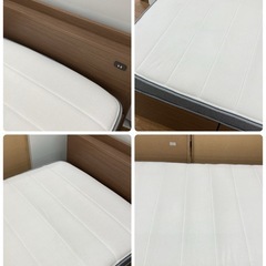 ジモティー限定価格！S788 ⭐ NITORI ニトリ シングルベッド N-sleep Hard　コンセント＆引き出し付き 幅97.5cm USEDの画像