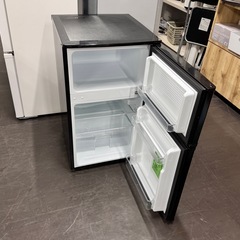 A1782🌟配送♻️設置🉑‼️2024年製comfeeミニ2ドア冷蔵庫RCT90BL(E)の画像