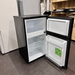 A1782🌟配送♻️設置🉑‼️2024年製comfeeミニ2ドア冷蔵庫RCT90BL(E)の画像