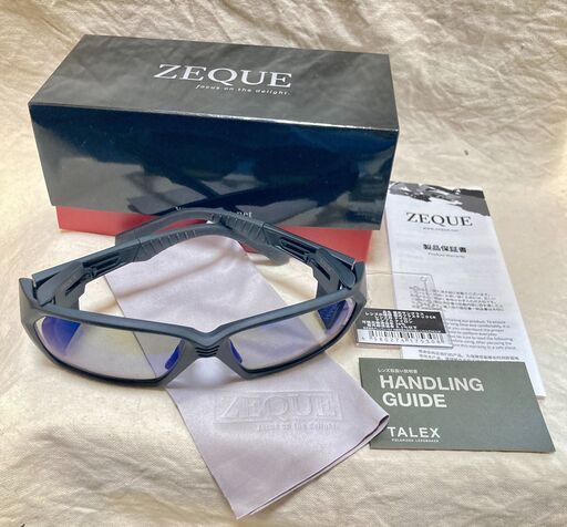 ZEQUE LOOF ゼクールーフ　偏光サングラス F-2040 マットブラック TRUEVIEW SPORTS/ BLUE MIRROR トゥルービュースポーツ／ブルーミラー 釣り　バスフィッシング