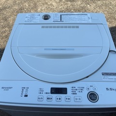洗濯機　SHARP 2022年製の画像