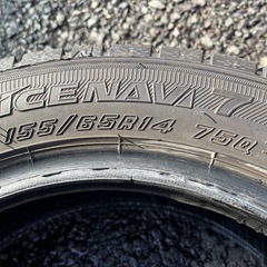 冬２本　155/65R14  グッドイヤー　アイスナビ7 2022年製バリ溝の画像