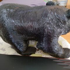 ★昭和レトロ!!　大きな木彫りのクマ・熊・北海道の伝統民芸品★の画像