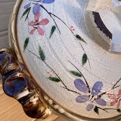 土鍋大(花)の画像