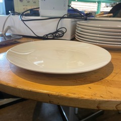 【引き取り限定】中古品/大皿/ホワイトプレート/8枚セットの画像