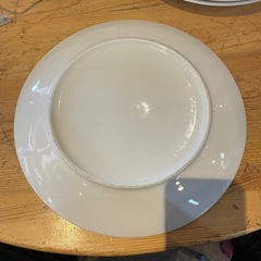 【引き取り限定】中古品/大皿/ホワイトプレート/8枚セットの画像