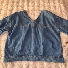 中古デニムジャケット&ショルダーバッグの画像