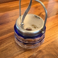 昭和レトロアンティーク砂糖ガラスシュガーポット　ガラス製品の画像