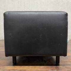 🔷🔶🔷ww4/90 oliver オリバー 2人掛けソファ 背もたれなし BOX型 ブラック 黒 オフィス家具 長椅子 ロビー ベンチ ソファ ★直接引取歓迎◎🔷🔶🔷の画像