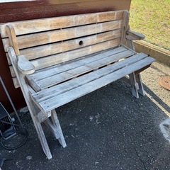 ★2人ベンチ → 4人掛けテーブル★変身ベンチテーブル ガーデンテーブル BBQの画像