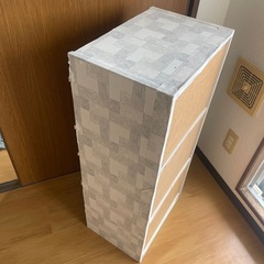 カラーボックス3段棚の画像