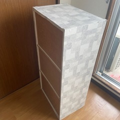 カラーボックス3段棚の画像