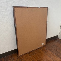 木製フレームの壁掛けミラー（50×60cm）2つsetの画像