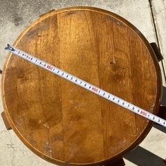 丸椅子（木製）の画像