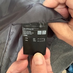 ユニクロ、フード付コート、Mサイズの画像