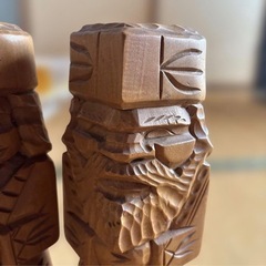 木彫りの人形夫人の画像