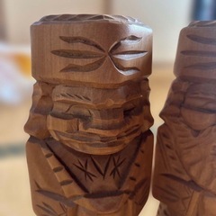 木彫りの人形夫人の画像