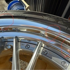 アルファード　WORK21インチホイールの画像