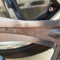 WORK SCHWERT17インチ　軽自動車　コンパクトカー　4穴　タイヤ　165/40/17 残り山あり　ハブ径58の画像