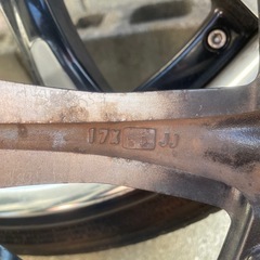 WORK SCHWERT17インチ　軽自動車　コンパクトカー　4穴　タイヤ　165/40/17 残り山あり　ハブ径58の画像