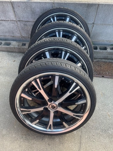 WORK SCHWERT17インチ　軽自動車　コンパクトカー　4穴　タイヤ　165/40/17 残り山あり　ハブ径58