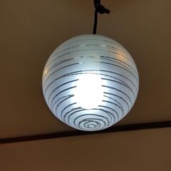 照明器具④　ガラス製　ペンダントライト　レトロの画像