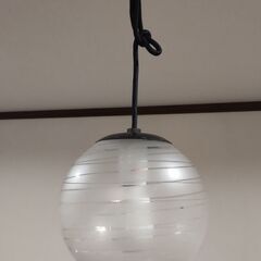照明器具④　ガラス製　ペンダントライト　レトロの画像
