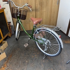 中古車　ママチャリ　24インチ　LEDダイナモライト　美品の画像