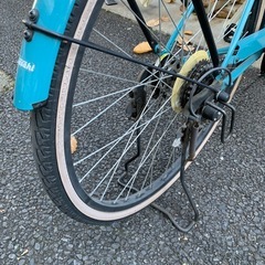 7段ギア付き自転車　美品の画像