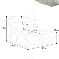 トーゴ　ソファ　ホワイトの画像