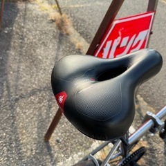 20インチ折り畳み自転車後輪ホイール、タイヤ新品交換済の画像