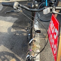 20インチ折り畳み自転車後輪ホイール、タイヤ新品交換済の画像