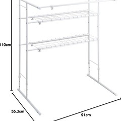 押し入れハンガーラック 収縮タイプの画像