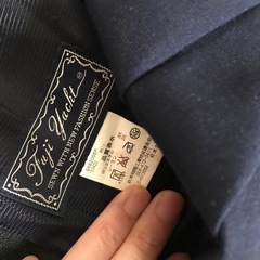 ウエスト72丈59 プリーツ　スカート　紺　留め具なし　冬の画像