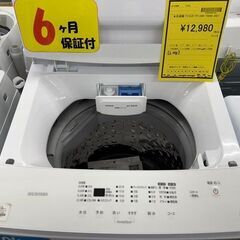 J3224　【リユースのサカイ柏店】 IRIS OHYAMA アイリスオーヤマ　6.0kg洗濯機　　IAW-T604E　2021年製 動作確認　クリーニング済み　参考価格:　27,800円　の画像
