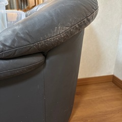レザーソファ(専用カバー付き)24日までの画像