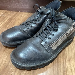 A-OK ジッパー付きブーツ3足セット 23.5の画像