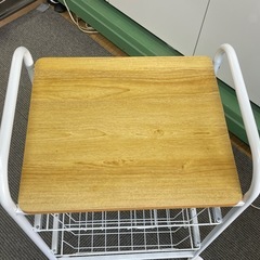 【リサイクルサービス八光】幅45㎝　不二貿易　キッチンワゴン FBC-01-1 WH/NAの画像