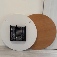こたつテーブル 直径80cm ホワイト系
の画像