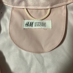 H&M レインジャケット ピンク ガールズ  女の子 レインコート 110/116　の画像