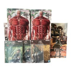 ✨進撃一番くじ♡超大型2体＆リヴァイ入新品32点セット╰(*´︶`*)╯♡の画像