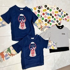 【新品】ベビー キッズ バースデイ　ロンT 4枚セット まとめ売り90cm の画像