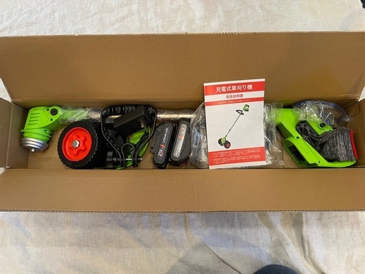 【新品】草刈り機 充電式 草刈り機 芝刈り機 電動草刈り機  大掃除 庭仕事 雑草 植木