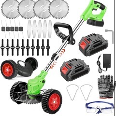 【新品】草刈り機 充電式 草刈り機 芝刈り機 電動草刈り機  大掃除 庭仕事 雑草 植木の画像