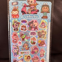 ラブブ　キラキラシール5枚セットの画像