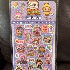 ラブブ　キラキラシール5枚セットの画像