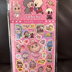 ラブブ　キラキラシール5枚セットの画像