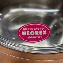 I 2511-523 両手鍋　銅鍋　耐熱ガラス蓋　ネオレックス　キズ汚れ有りの画像