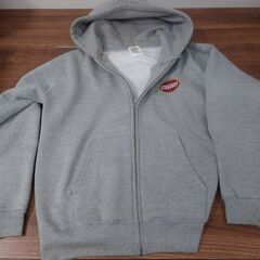 古着　ストレイト STRAIIIGHT 　ロゴ入りパーカー　XLARGE　サイズの画像